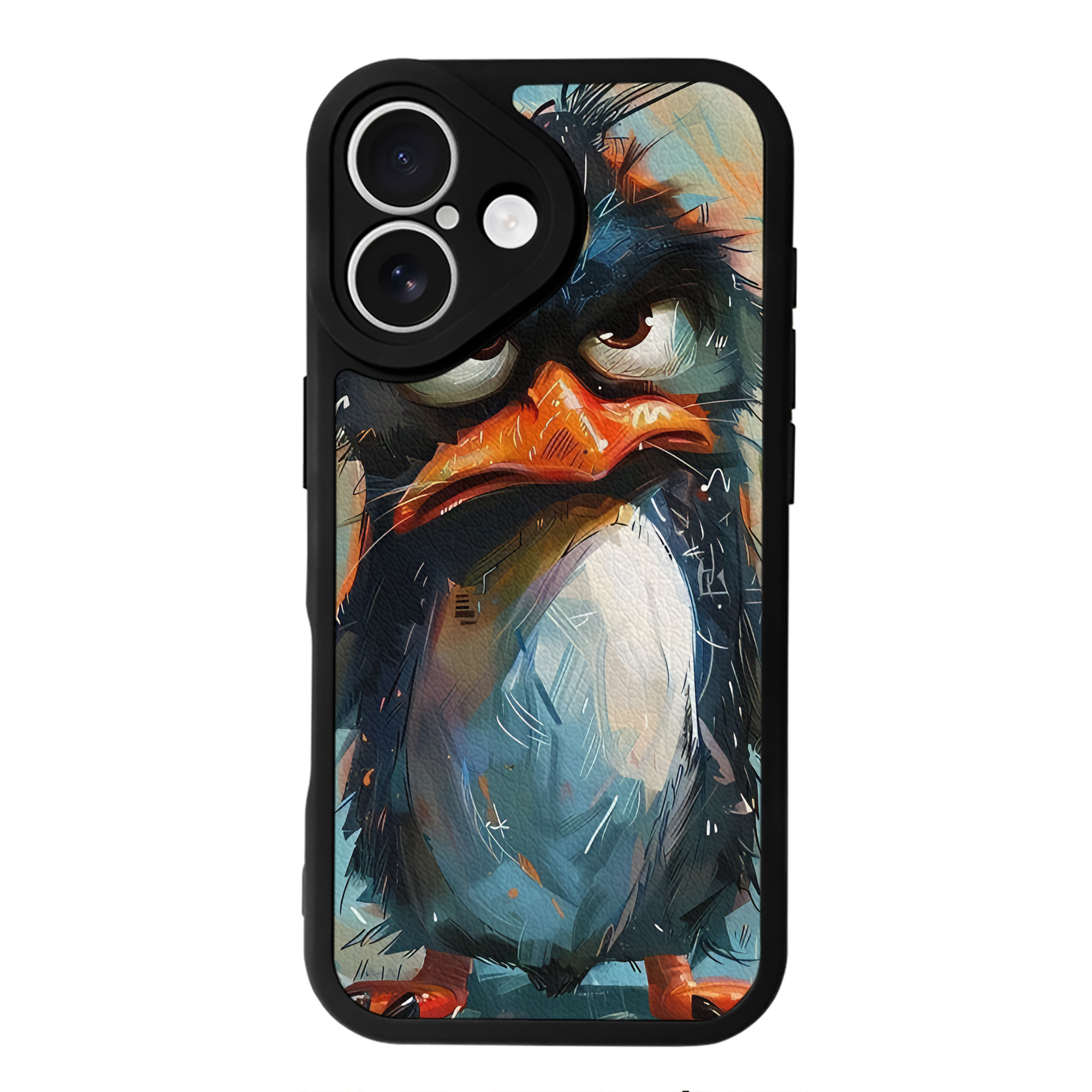 （画像用） Angry Birds アングリーバード 【iPhone 16シリーズ対応】シリコンスマホケース（レザー調） 材質：シリコン